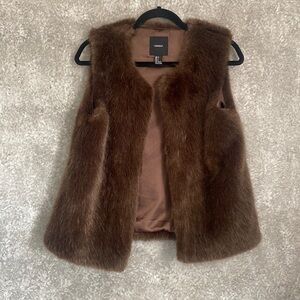 Faux fur vest